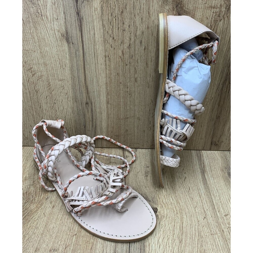 Torgeis Womens Aurelia Gladiator Sandals Blush Pink FEI1067 Strappy Size 9